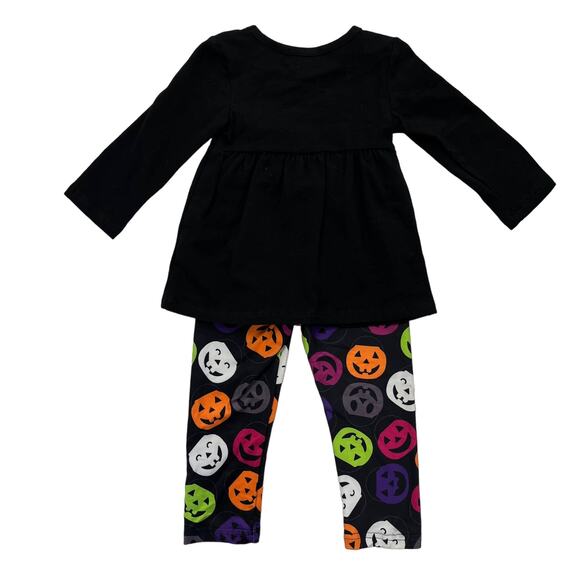 NWT Pete + Lucy Girls Multicolor Pumpkin Top / Legging Set 6-12m - Picture 5 of 5